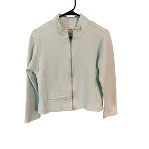 EP Pro Golf Womens Mint GreenLight Quilted Jacket Front Zip Size S/P